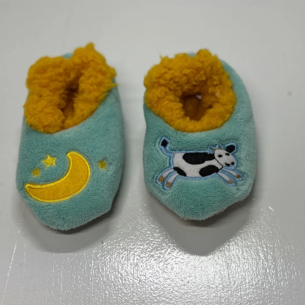 Snoozies Baby Slippers Bundle Size 1 Koala Plush + Cow Moon Soft Booties